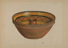 Economite Bowl or Cake Mold, c. 1937. Creator: Edward White.