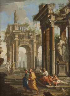 Classical Buildings with Columns, late 17th-early 18th century. Creator: Alberto Carlieri.