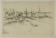 The New Dock at la Rochelle, 1904. Creator: Gustave Leheutre.