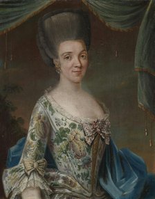 Portrait of Elisabeth Geelmuyden Gyldenkrantz, 1753. Creator: Mathias Blumenthal.