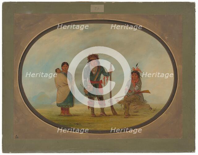 Three Micmac Indians, 1861/1869. Creator: George Catlin.