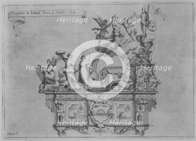 Il Fuoco Trionfante...della Traslatione della Miracolo...La Madona Del Fuoco...li xx di Ot..., 1637. Creator: Floriano dal Bono.