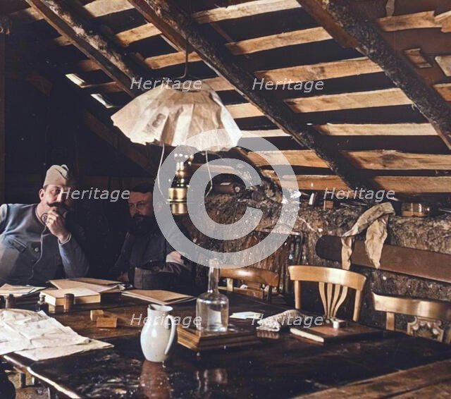 In the trenches, c1914-c1918. Creator: Unknown.