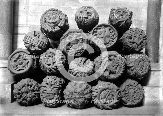 Roof bosses, Southwark Cathedral, London. Artist: Unknown