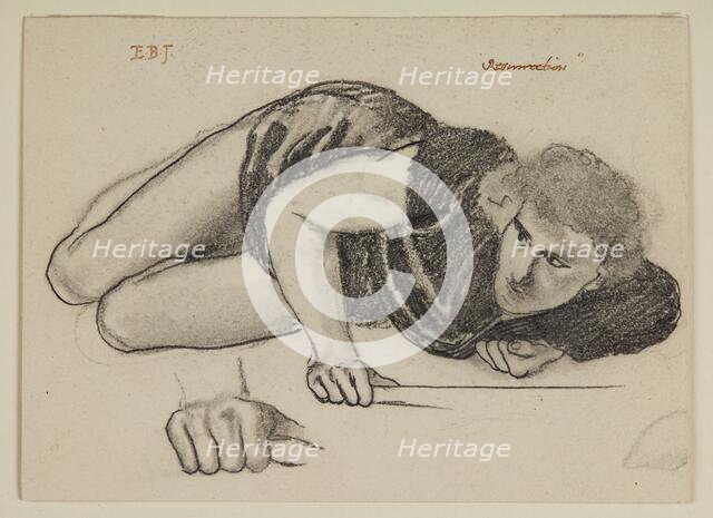 The Resurrection - Study of Soldier; The Backgammon Players - Sketch, 1861-62. Creator: Sir Edward Coley Burne-Jones.
