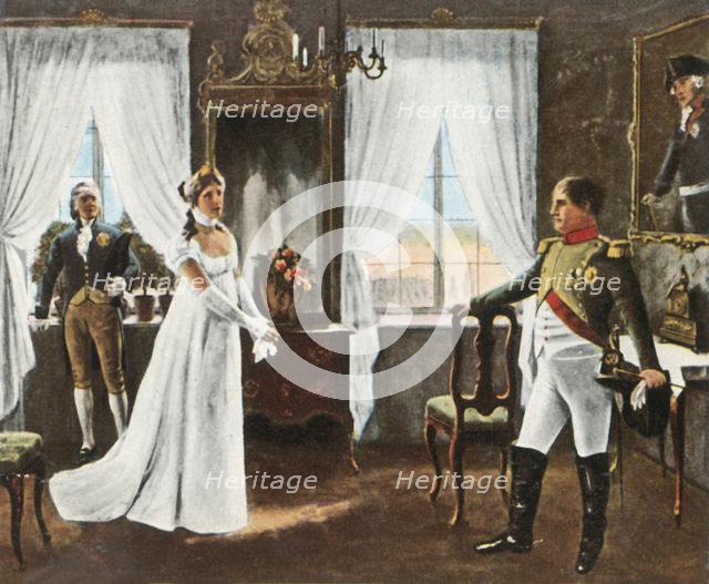 Meeting of Queen Louise and Napoleon I in Tilsit, 6 July 1807, (1936). Creator: Unknown.