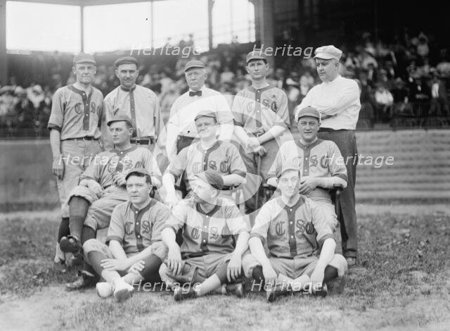 Baseball, Congressional - Front Row: Kinkead of New Jersey; Pat Harrison; Murray..., 1912. Creator: Harris & Ewing.