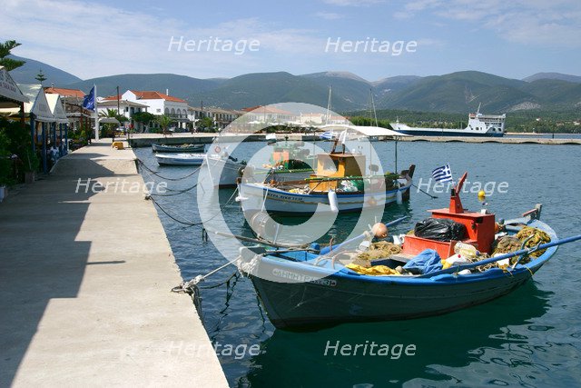 Boats in the harbour of Sami, Kefalonia, Greece