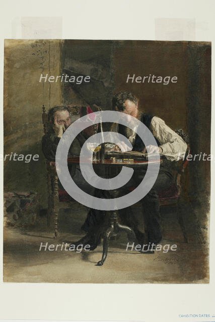 The Zither Player, 1876. Creator: Thomas Eakins.