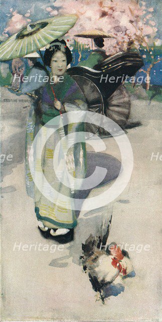 'The Promenade, Tokyo', c1894. Artist: George Henry.