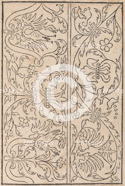 New Modelbüch allen Nägerin u. Sydenstickern (Page 18r), 1556. Creator: Hans Hoffman.