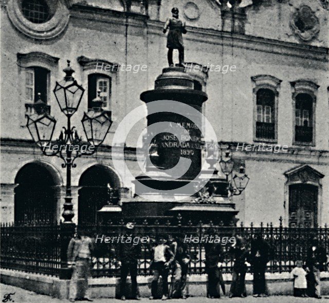 'Estatua de Jose Bonifacio. (Largo de S. Francisco)', 1895. Artist: Paulo Kowalsky.