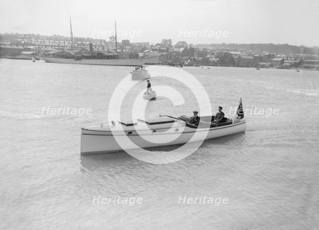 Wolseley motor launch, 1914. Creator: Kirk & Sons of Cowes.