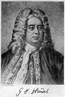 George Frideric Handel (1685-1759), German-born British composer, 20th century.Artist: Carl Jander