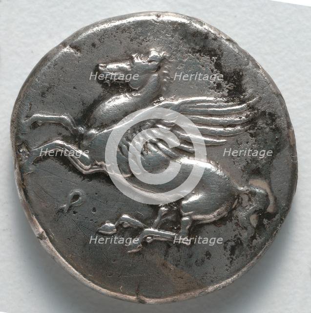 Stater: Pegasus (obverse), 350-338 BC. Creator: Unknown.