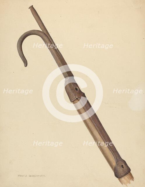 Zoar Apple Hook, c. 1937. Creator: Fritz Boehmer.