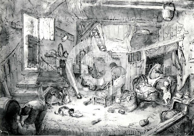 Peasant Family in a Barn, 1640s. Creator: Unknown.