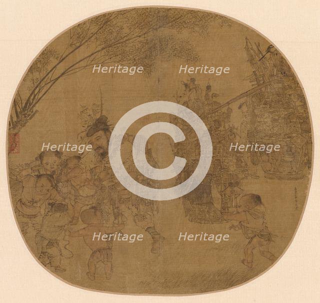 The Knickknack Peddler, 1212. Creator: Li Song (Chinese, active c. 1190-c. 1230).