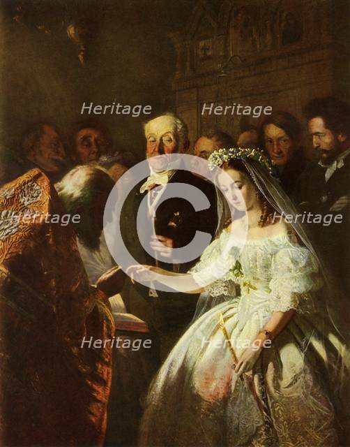'The Unequal Marriage', 1862, (1965). Creator: Vasily Pukirev.