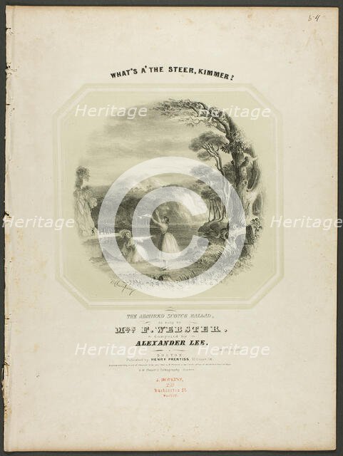 What's A' The Steer, Kimmer!, 1840. Creator: Benjamin Champney.
