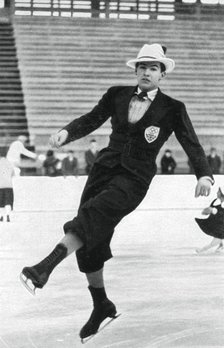 Jack Dunn, British figure skater, Winter Olympics, Garmisch-Partenkirchen, Germany, 1936. Artist: Unknown