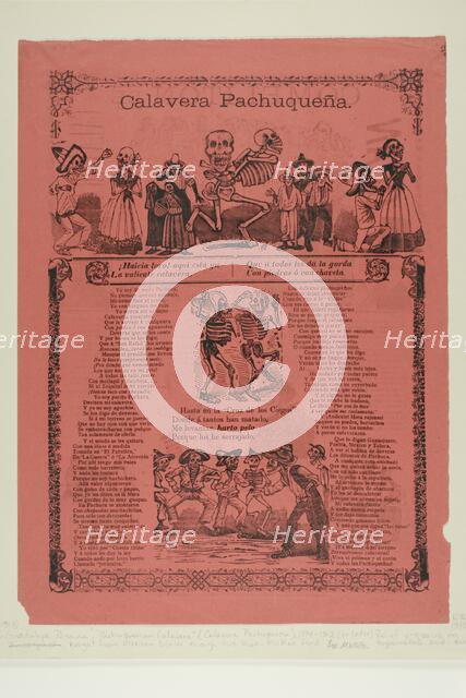 Pachuquenian Calavera, 1894. Creator: José Guadalupe Posada.