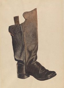 Child's Boot, c. 1937. Creator: Earl Butlin.