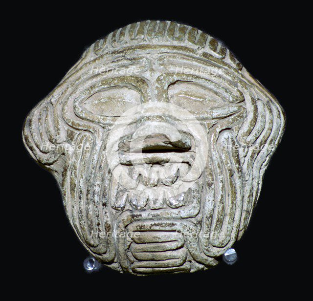 Clay mask of the demon Humbaba. Artist: Unknown
