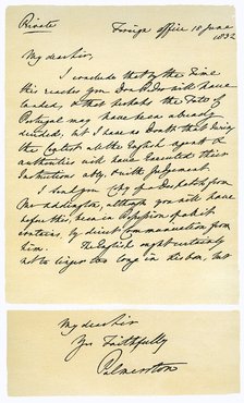 Letter from Henry John Temple to RB Hoppner, 18th June 1832.Artist: Lord Palmerston