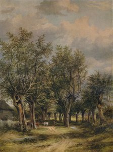 'A Lane near Norwich', c1837. Artist: James Stark.