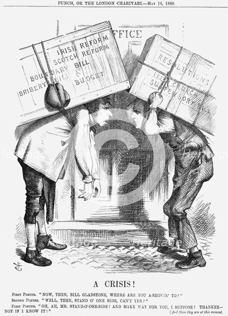'A Crisis!', 1868. Artist: John Tenniel