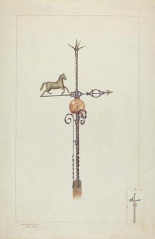 Weather Vane, c. 1937. Creator: Edward L Loper.