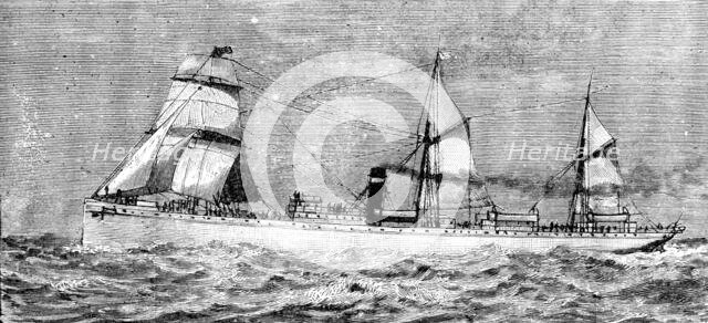 The steamship Quetta, wrecked in Torres Straits, North Australia, 1890. Creator: Unknown.