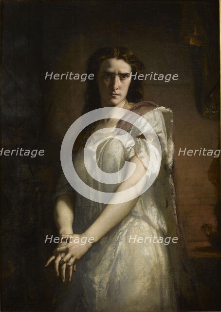 Élisa Rachel as Lady Macbeth. Creator: Müller, Charles Louis (1815-1892).