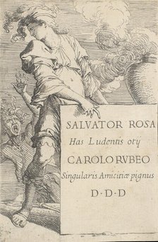 Frontispiece for the series of 'Figurine', ca. 1656-1657. Creator: Salvator Rosa.