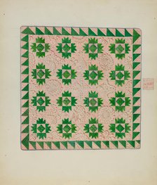 Patchwork Quilt, 1935/1942. Creator: George Loughridge.