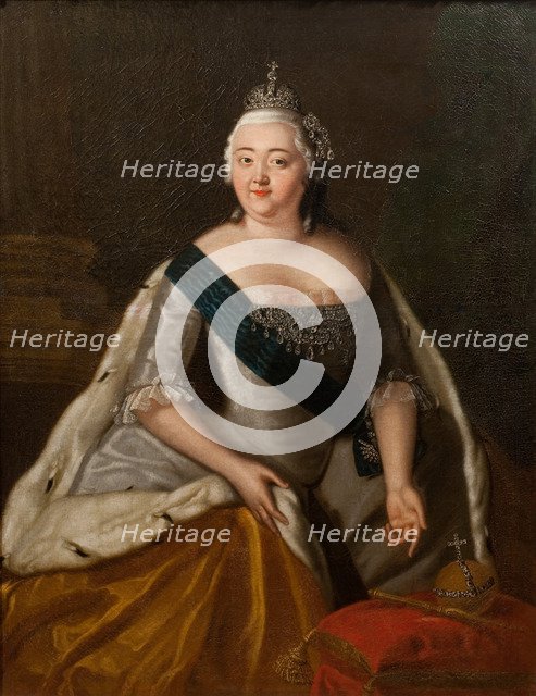 Portrait of Empress Elizabeth of Russia (1709-1762), Mid of the 18th cen..