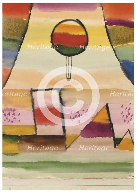 The Balloon in the Window, 1929. Creator: Klee, Paul (1879-1940).