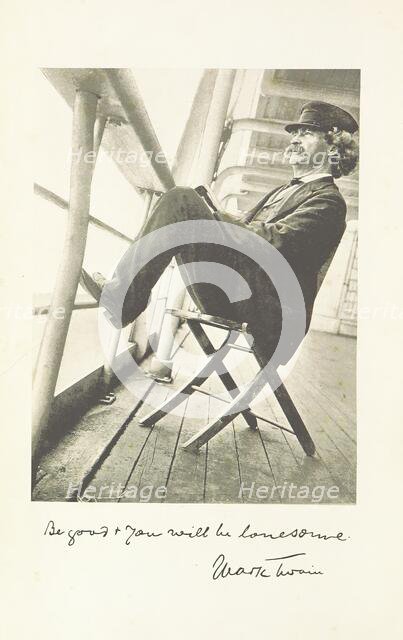 Mark Twain, 1897. Creator: Unknown.