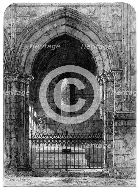 The Grave of Scott in Dryburgh Abbey, 1871. Creator: William James Palmer.