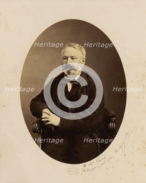 Portrait of Victor Hugo, 1862. Creator: Etienne Carjat.