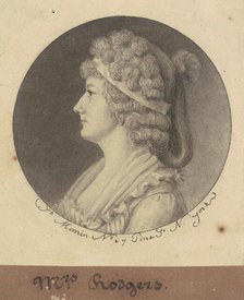Sarah Elizabeth Rogers, 1797-1798. Creator: Charles Balthazar Julien Févret de Saint-Mémin.