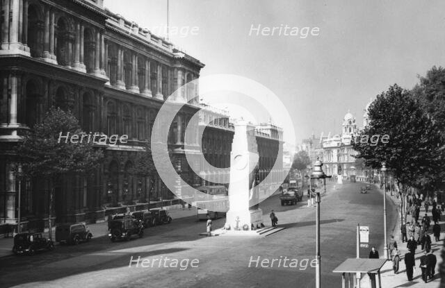 The Cenotaph, Whitehall, London, 1950s. Creator: Arthur Charles Kirby Ware.