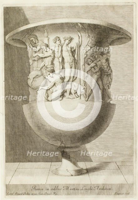 The Martino Longhi vase [?], (1680?).  Creator: Georges Tournier.