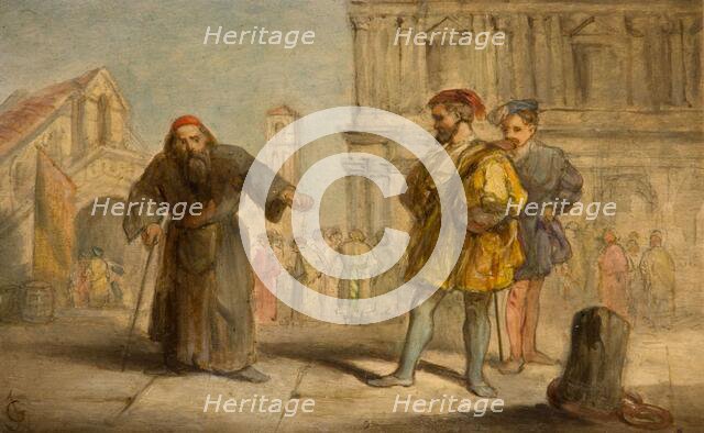 Scene From Shakespeare's The Merchant Of Venice, 1865.  Creator: Sir John Gilbert.