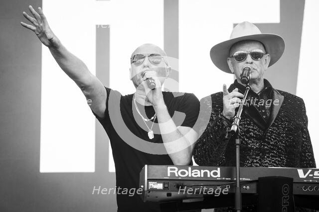 Glenn Gregory and Martin Ware, Heaven 17 live at Heritage Live, Audley End House, Essex, Aug 2023. Creator: Annapaola Marchesani.