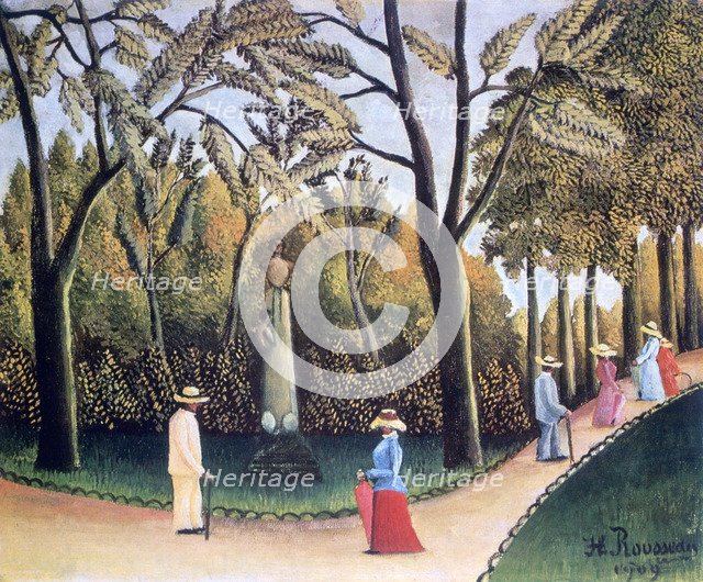 'The Luxembourg Gardens, Monument to Chopin', 1909. Artist: Henri Rousseau