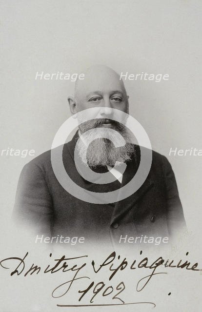 Portrait of Dmitry Sergeyevich Sipyagin (1853-1902), 1902. Artist: Levitsky, Sergei Lvovich (1819-1898)