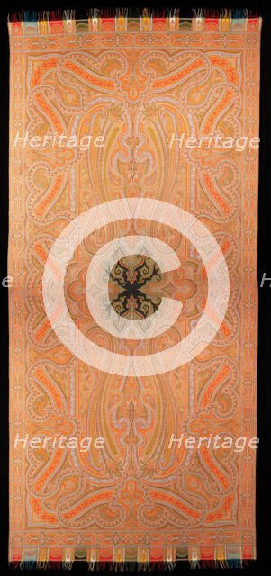 Shawl, French, 1860-69. Creator: Unknown.