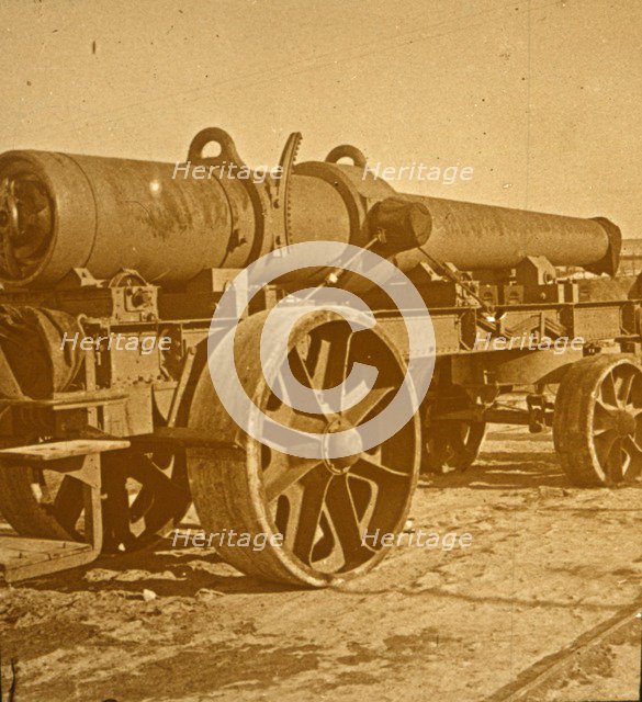 Heavy artillery, 1917 Offensive. Artist: Unknown.